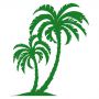 Виниловая Наклейка Glozis Palm Tree