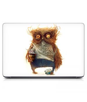 Наклейка на ноутбук - Owl