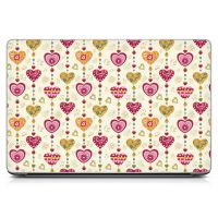 Наклейка на ноутбук - Blooming Hearts