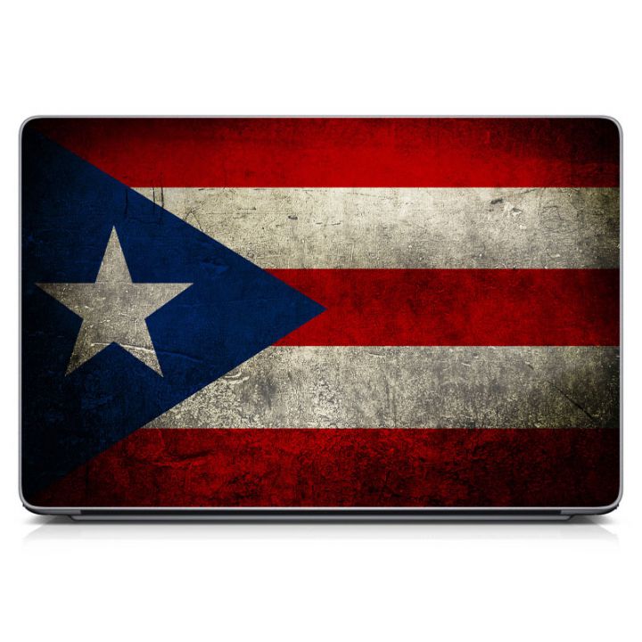 Наклейка на ноутбук - Puerto Rico Flag