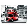 Универсальная наклейка на ноутбук 15.6"-13.3" Bus in London Матовая 380х250 мм