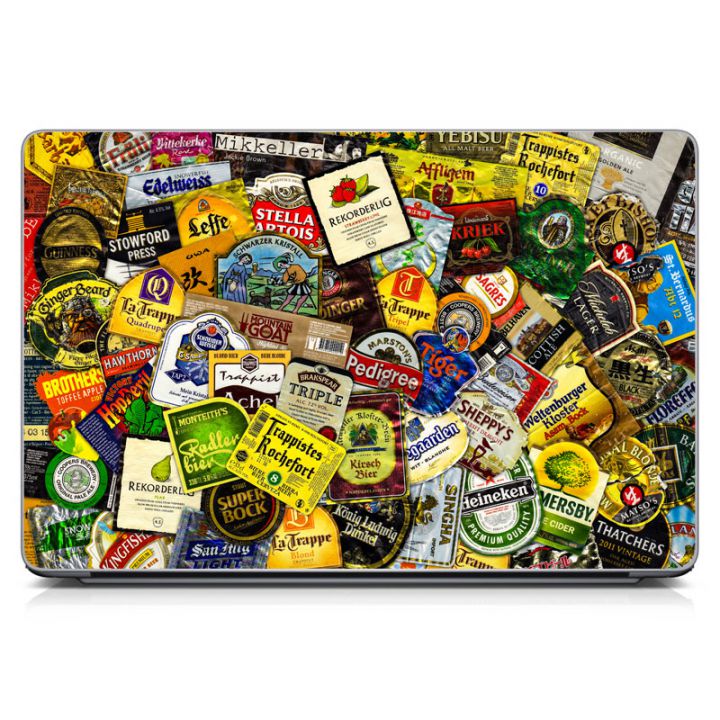 Наклейка на ноутбук - Beer Labels