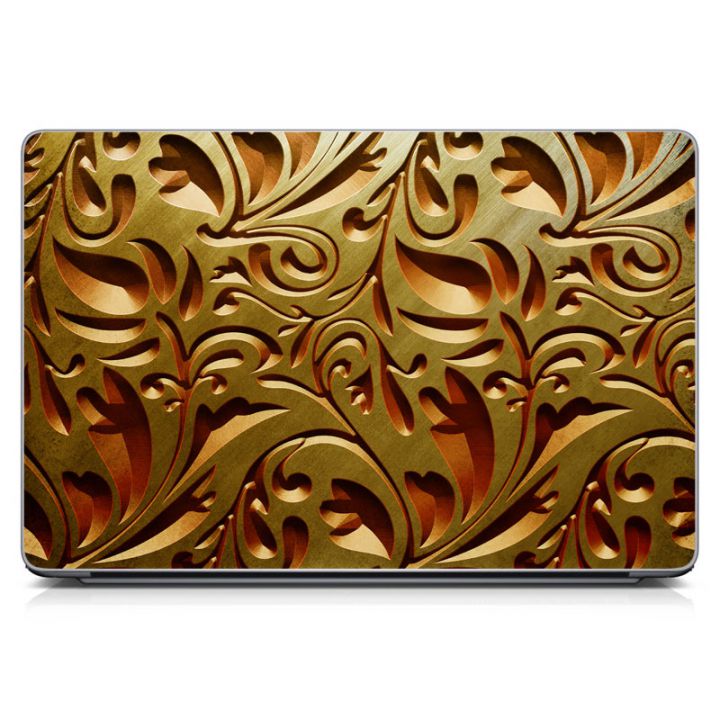 Універсальна наклейка для ноутбука, 13.3"-17.3” 400x260 мм Dark Gold Texture Матова