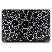 Универсальная наклейка для ноутбука, 13.3"-17.3” 400x260 мм Black Emoticons Матовая