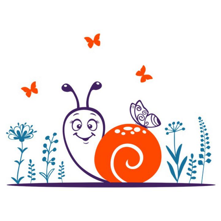 Інтер'єрна Наклейка Glozis Snail