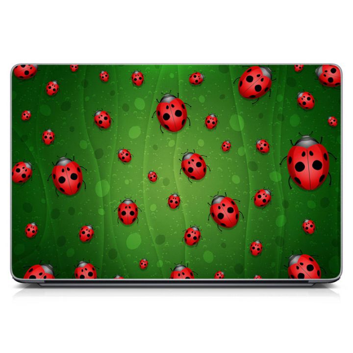 Наклейка на ноутбук - Ladybugs