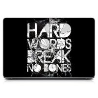 Наклейка на ноутбук - Hard Words