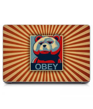 Наклейка на ноутбук - Obey Teddy