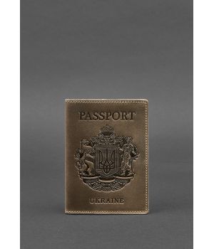 Дизайнерская кожаная обложка на паспорт, 77121