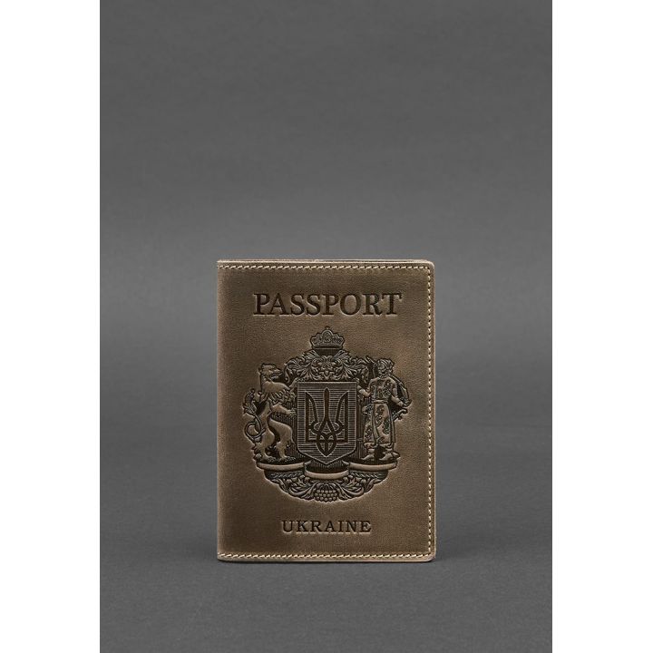 Дизайнерська шкіряна обкладинка на паспорт, 77121