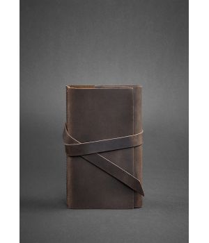 Кожаный блокнот (Софт-бук) 1.0 темно-коричневый