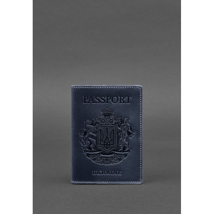 Дизайнерська шкіряна обкладинка на паспорт, 77122