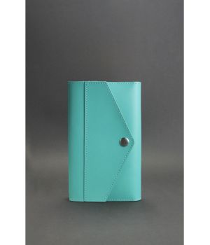 Женский кожаный блокнот (Софт-бук) 2.0 бирюзовый