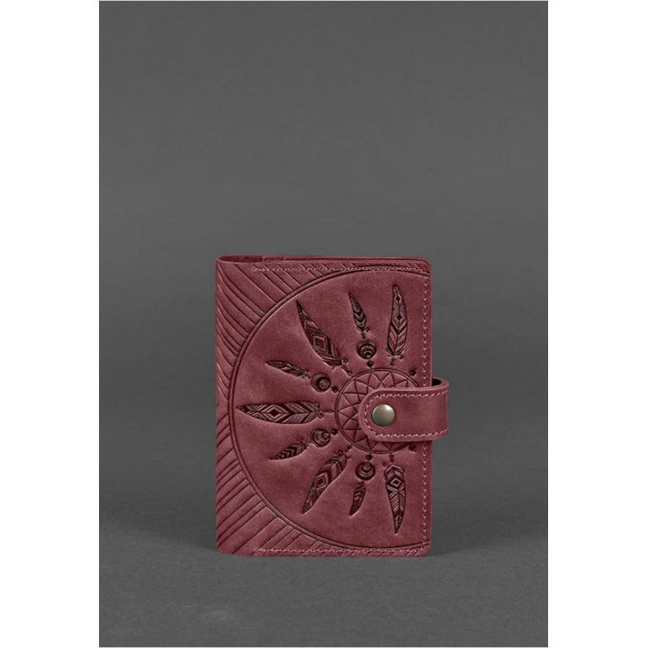 Дизайнерская кожаная обложка на паспорт, 77111
