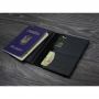 Обкладинка для паспорта 2.0 "Карбон" Графіт (ШКІРА)