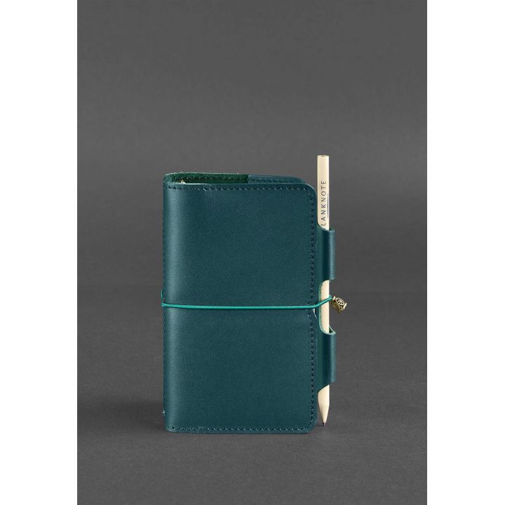 Женский кожаный блокнот (Софт-бук) 3.0 зеленый