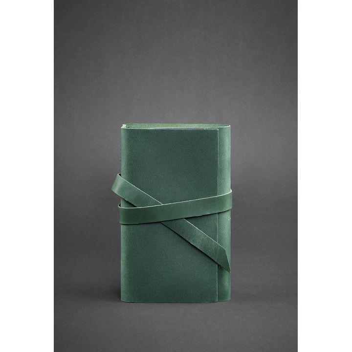 Шкіряний блокнот (Софт-бук) 1.0 зелений