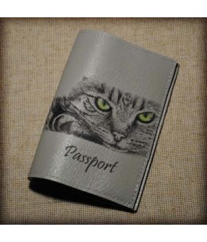 Обложка женская для паспорта -Кошечка-
