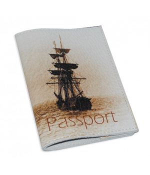 Обложка для паспорта -Кораблик-