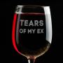 Келих для вина Tears of my ex, англійська, Крафтова коробка