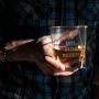 Стакан для віскі квадратний Drink whiskey, англійська, Крафтова коробка