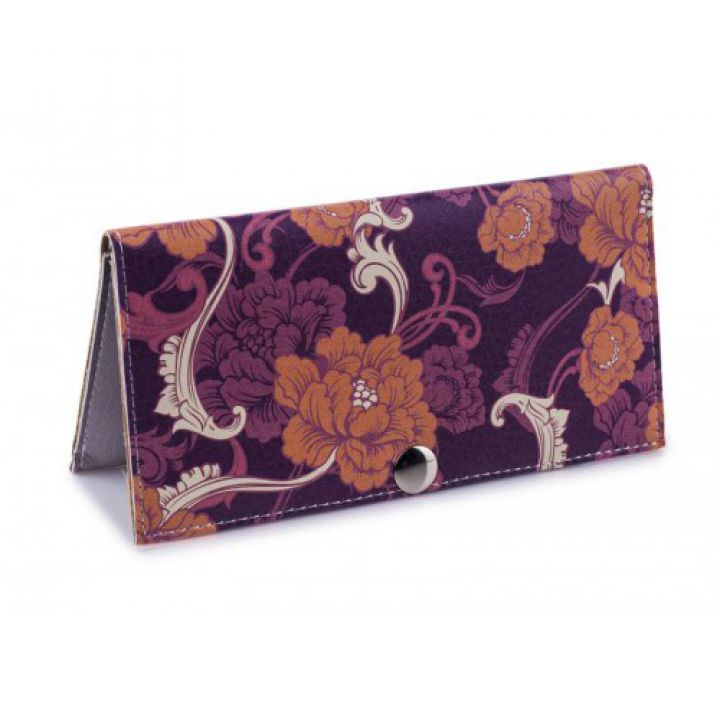 Жіночий гаманець -Квіти темно фіолетові-. Ручна робота