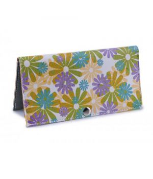 Жіночий гаманець -Різнокольорові квіти. Ручна робота