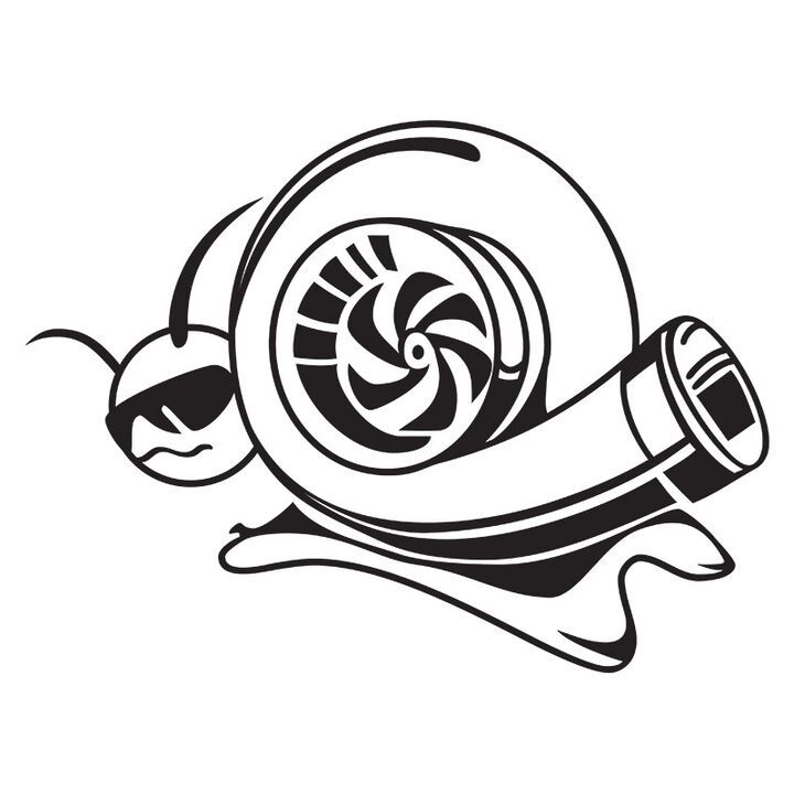 Наклейка на авто - Turbo равлик