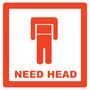 Наклейка на авто - Need Head