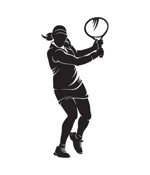 Наклейка на авто - Tennis Player v6, без фона