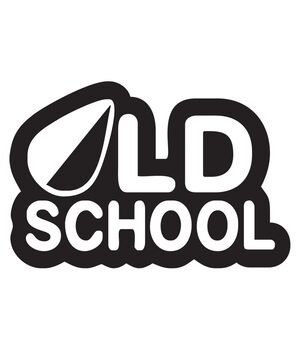 Наклейка на авто - Old School, без фона