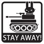 Наклейка на авто - Stay Away