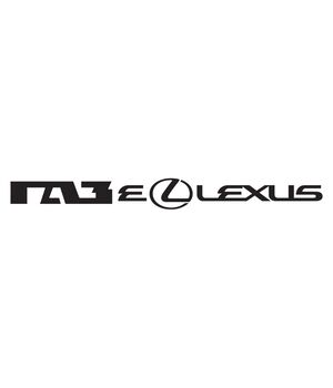 Наклейка на авто - ГАЗеLexus v2, без фону