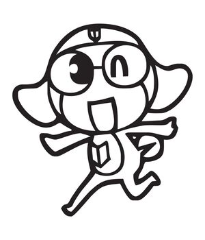 Наклейка на авто - Keroro Gunsou, без фону