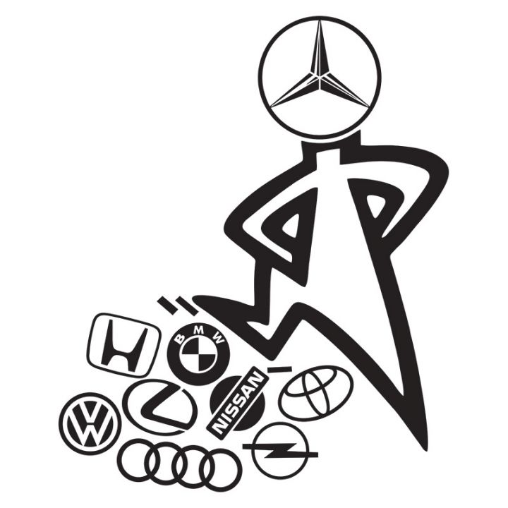Наклейки на авто Мерседес Спринтер Mercedes лучший!