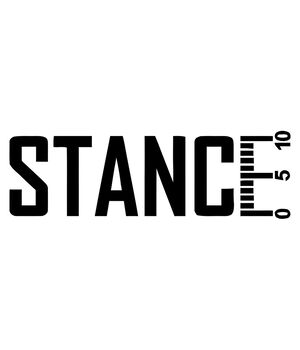 Наклейка на авто - Stance, без фона