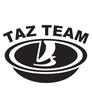 Наклейка на авто - Taz Team, без фона