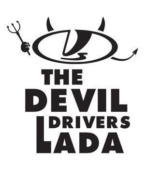 Наклейка на авто - The Devil Drivers Lada, без фону