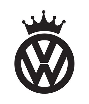Наклейка на авто VW King, без фону