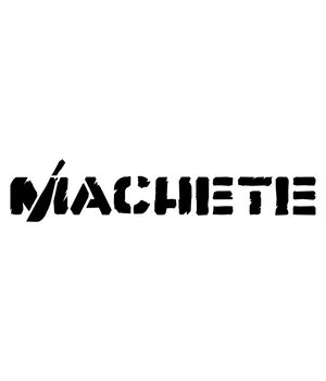 Наклейка на авто - Machete, без фона
