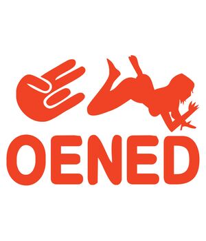 Наклейка на авто - Owned Shocker, без фона