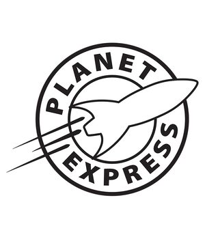 Наклейка на авто - Planet Express, без фону
