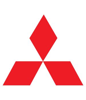 Наклейка на авто - Mitsubishi, без фона