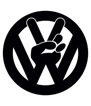 Наклейка на авто - VW Victory, без фона