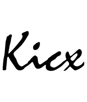 Наклейка на авто - Kicx, без фона