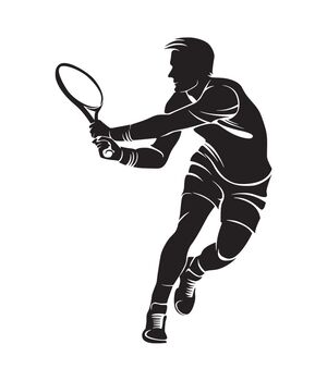 Наклейка на авто - Tennis Player, без фона