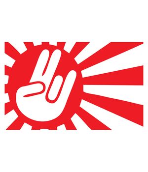 Наклейка на авто - Shocker Rising Sun, без фону