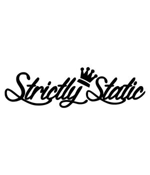 Наклейка на авто - Strictly Static, без фона