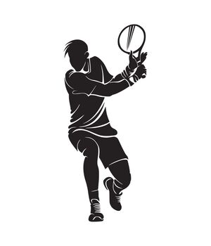 Наклейка на авто - Tennis Player v2, без фону
