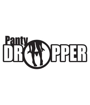 Наклейка на авто - Panty Dropper, без фона
